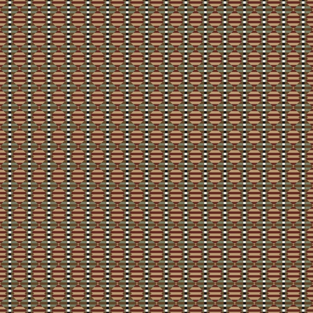 Earthy Geometric Weave Pattern by Little Dean — canvas wall art