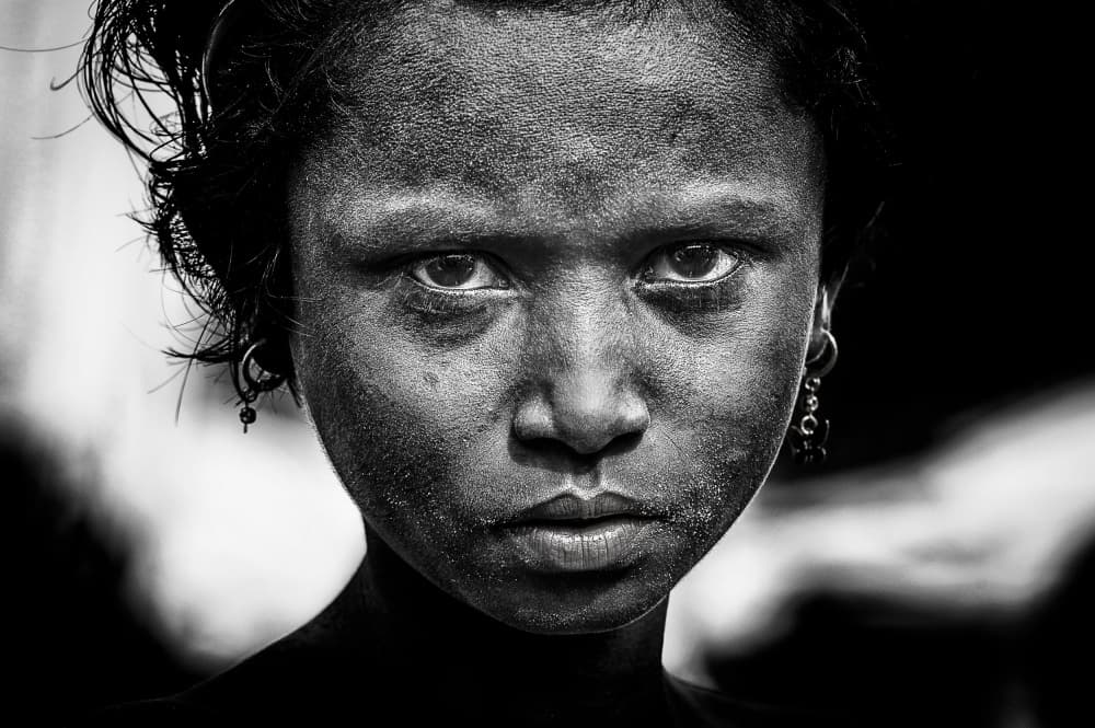 Intense Young Gaze by Joxe Inazio Kuesta Garmendia — canvas wall art