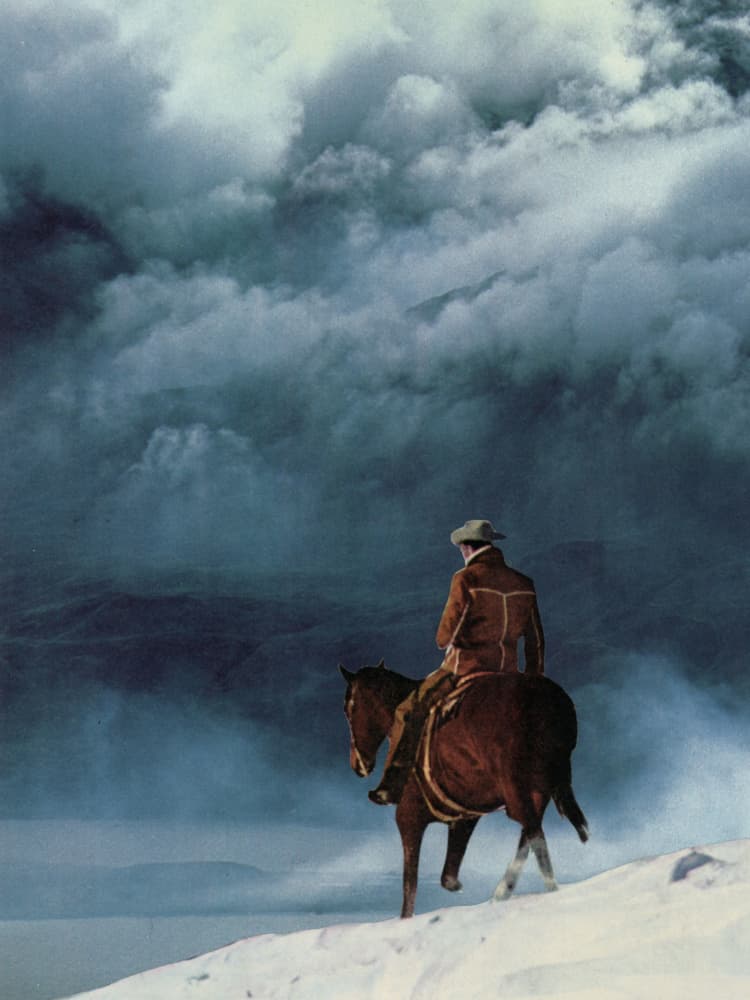 Cowboy Winter Journey by Mikhail Siskoff — canvas wall art