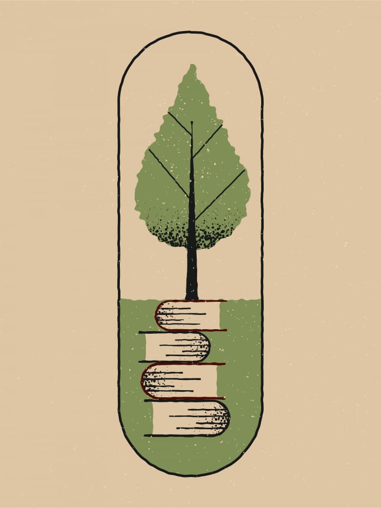 Growing Knowledge Tree by The Creating Mind — canvas wall art