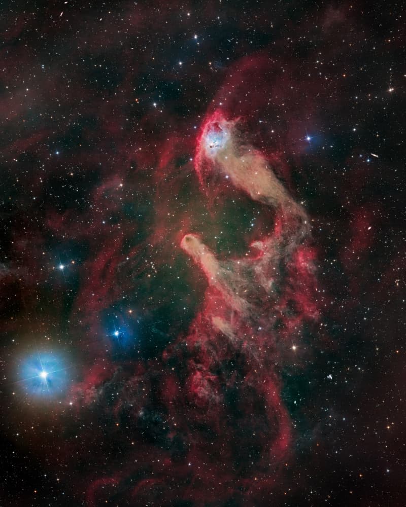 Glowing Stellar Nursery by Vikas Chander — canvas wall art