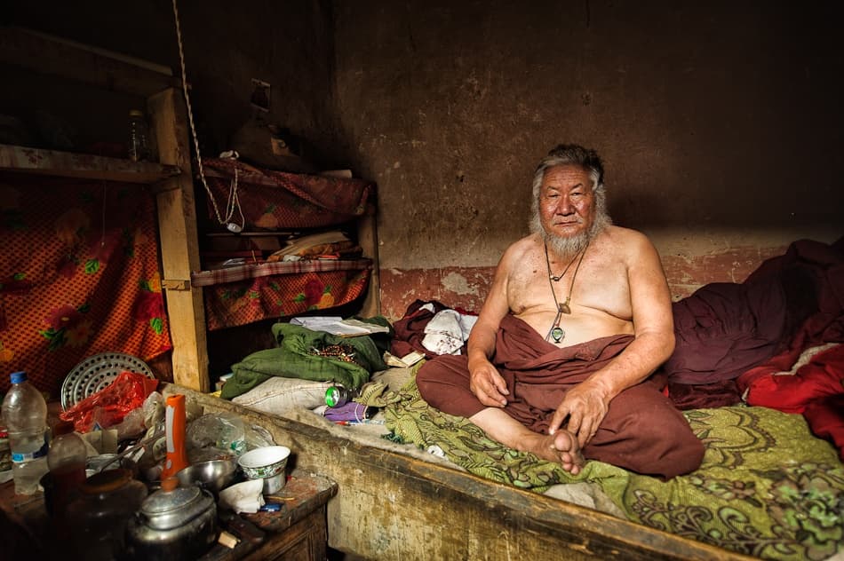 Wise Monk Portrait by Nicolas Marino — canvas wall art