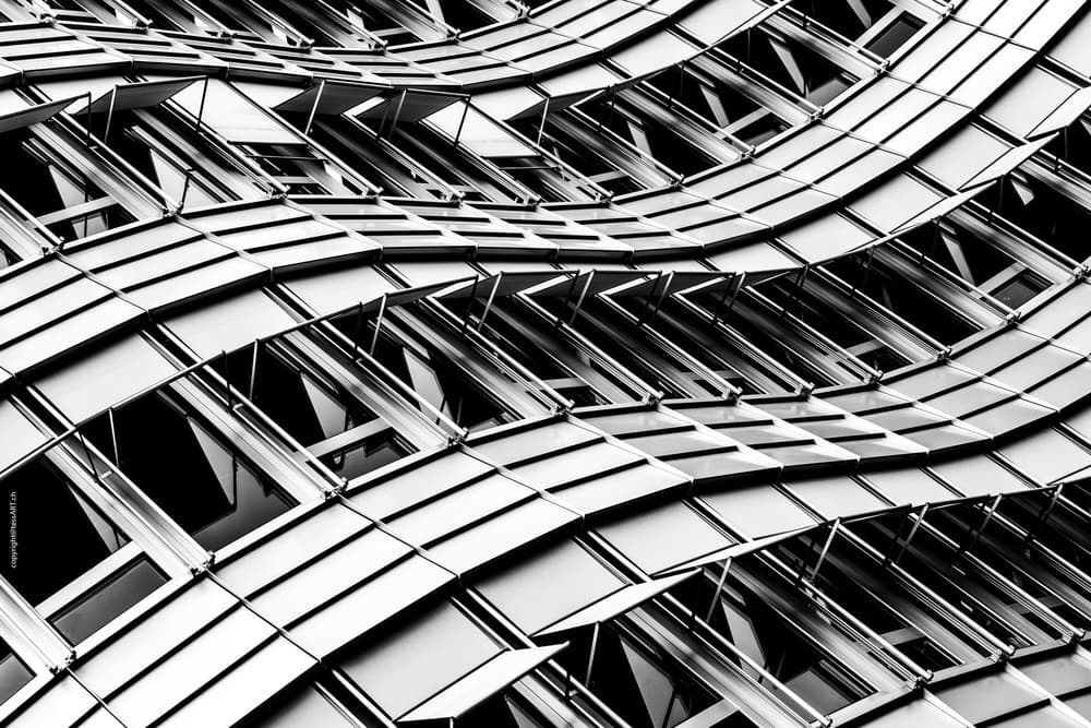Modern Architectural Curves by Franco Tessarolo — canvas wall art