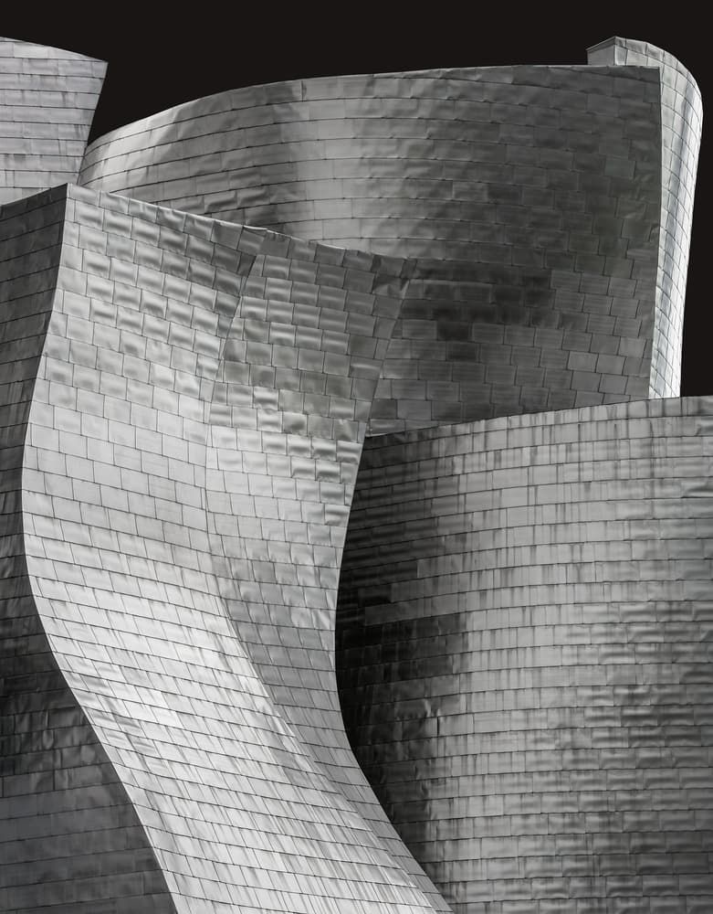 Modern Metallic Curves by Wayne Pearson — canvas wall art