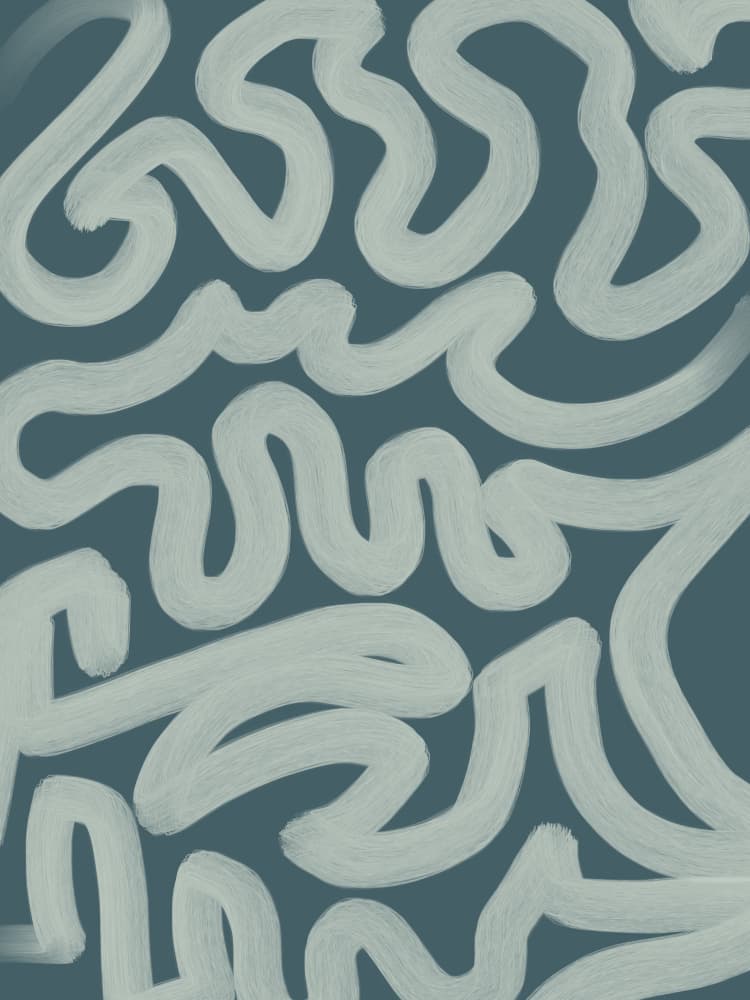 Wavy Organic Pattern by Studio Palette — canvas wall art