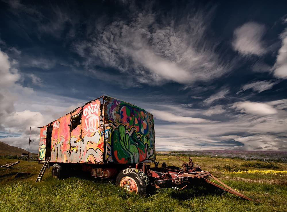 Abandoned Graffiti Trailer by Þorsteinn H. Ingibergsson — canvas wall art