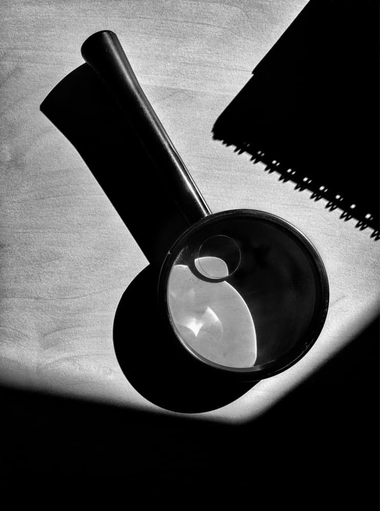 Magnifying Glass Shadows by Holger Goehler — canvas wall art
