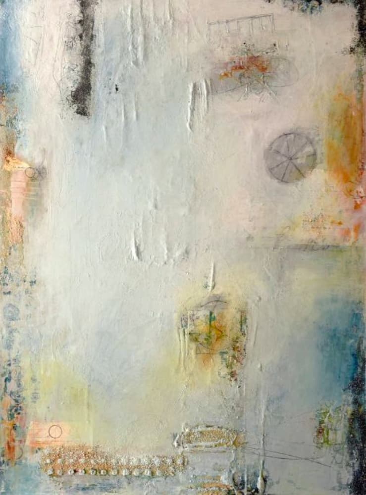 Subtle Textured Abstract by Deb Chaney — canvas wall art