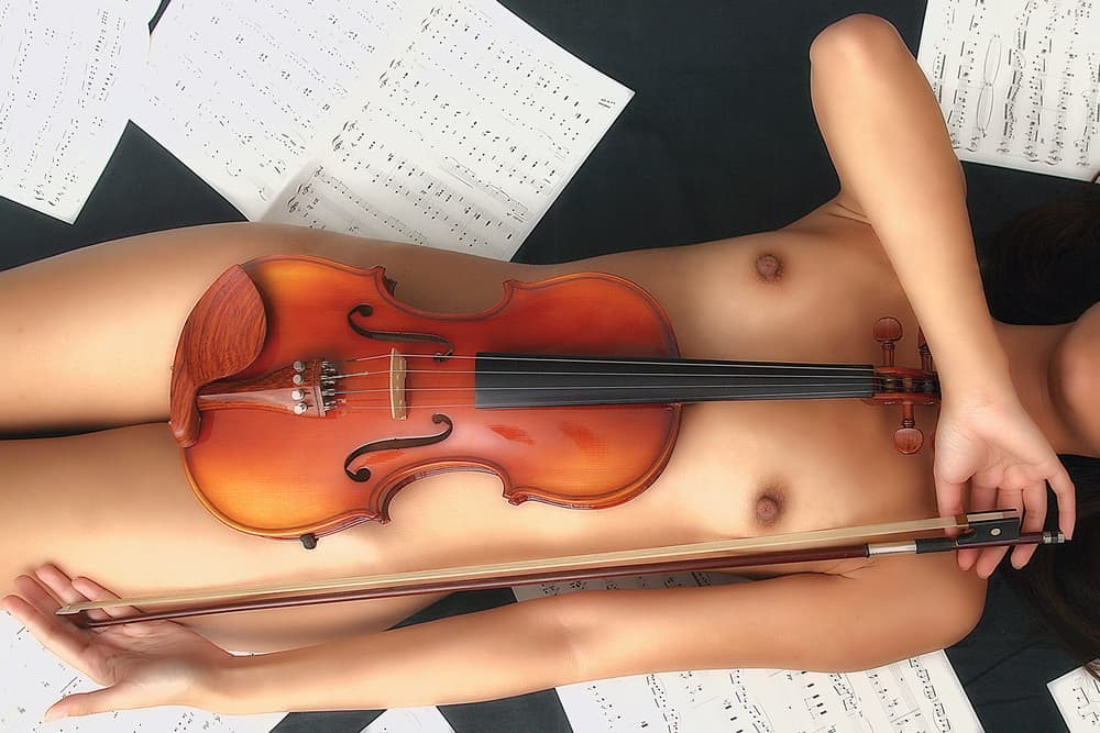 Nude Violin Harmony by David McCracken — canvas wall art