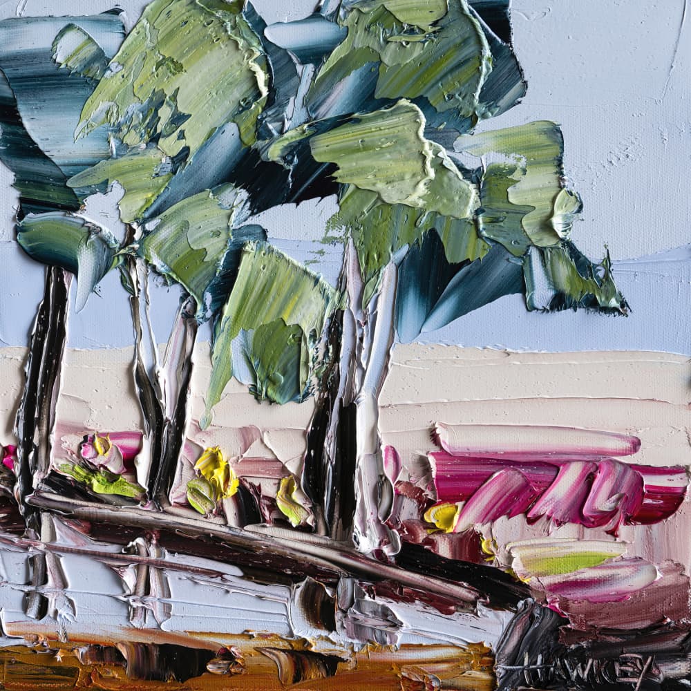 Colorful Eucalyptus Landscape by Angela Hawkey — canvas wall art