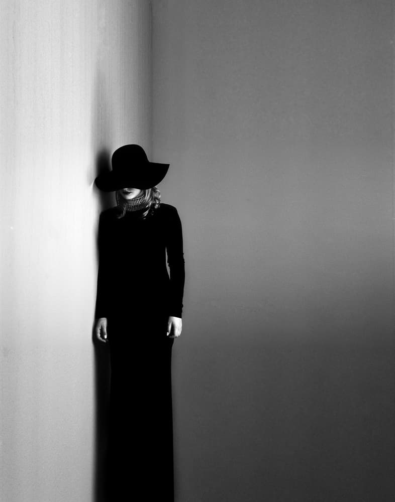 Mysterious Woman In Hat by Kalynsky — canvas wall art