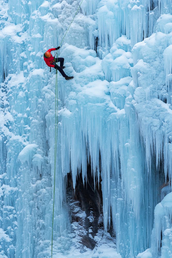 Ice Climber's Descent by Mei Xu — canvas wall art