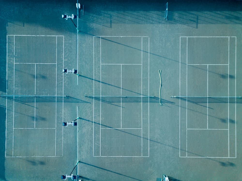 Tennis Court Geen 1 by Raisa Zwart — canvas wall art