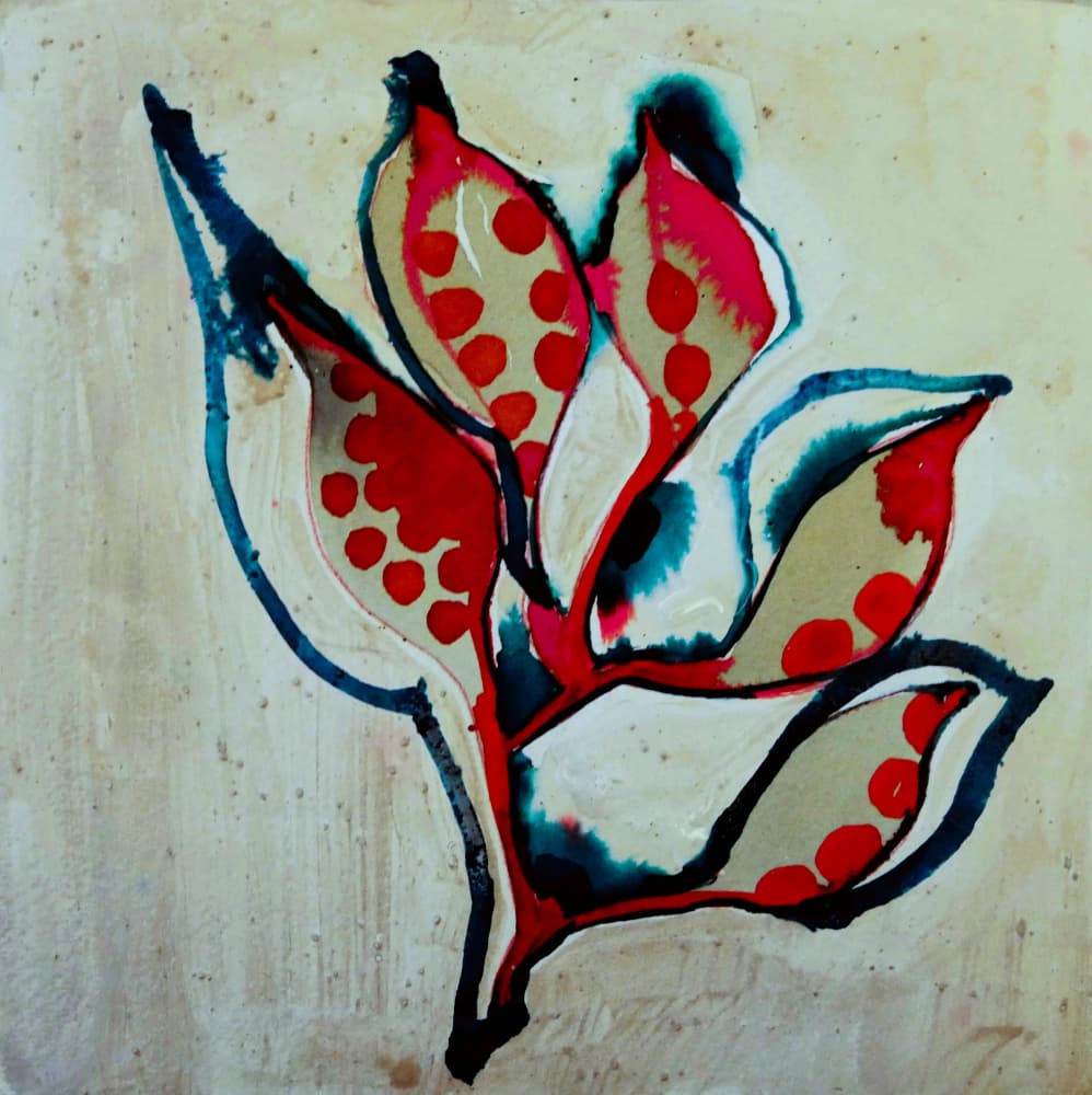 Vibrant Spotted Botanical by Doris Schmitz — canvas wall art