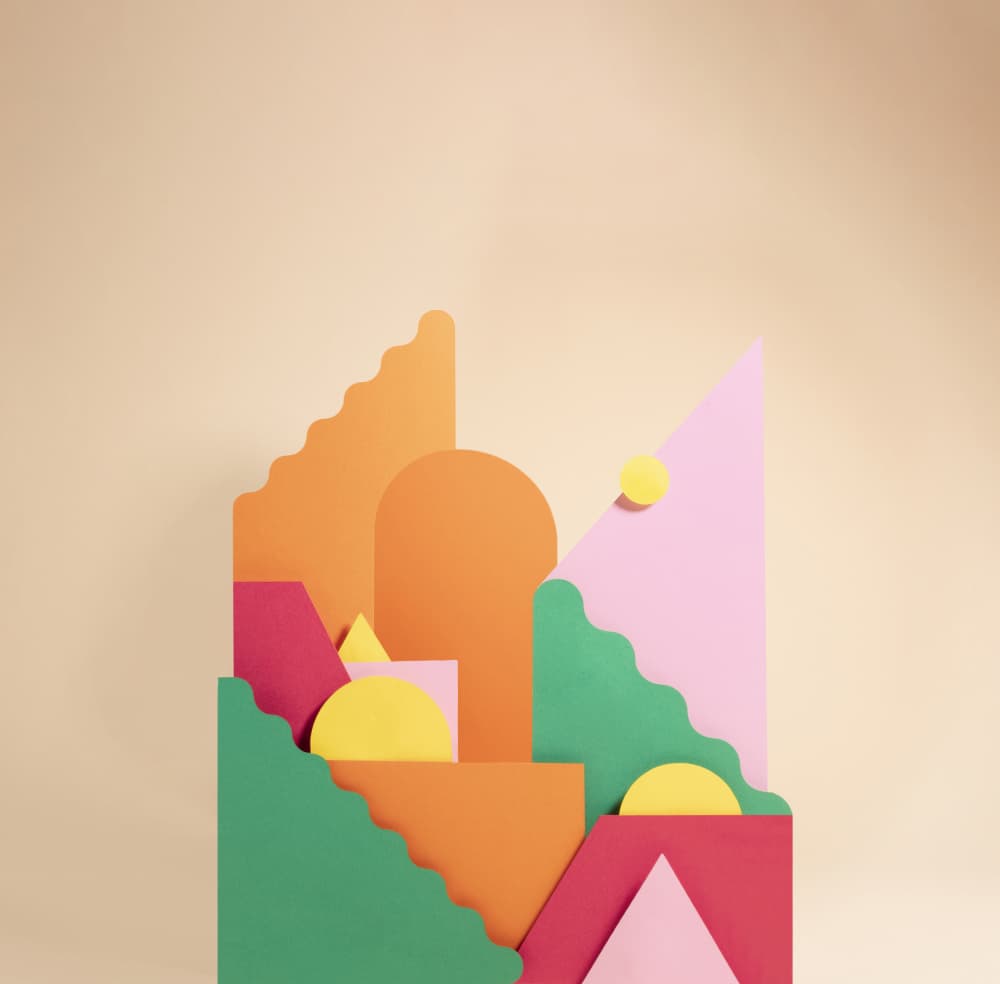 Abstract Geometric Shapes by Julia Ramiro — canvas wall art
