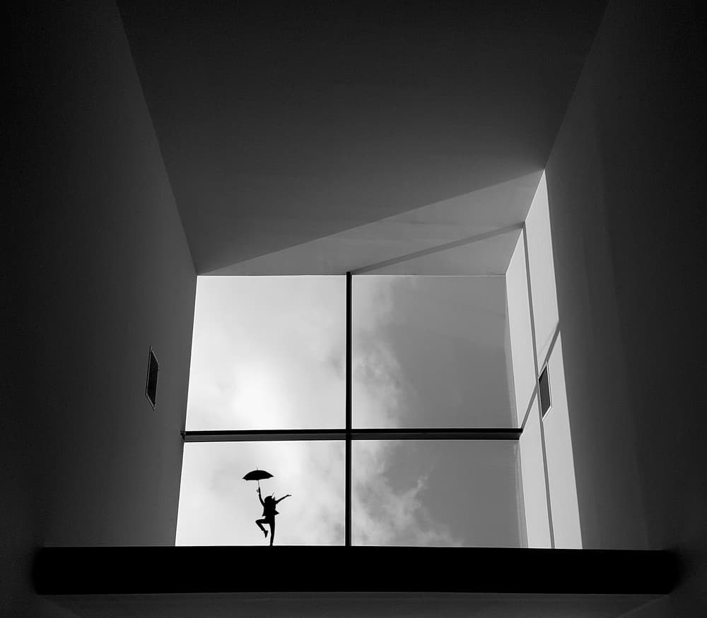 Dancing Silhouette Sky by Huib Limberg — canvas wall art
