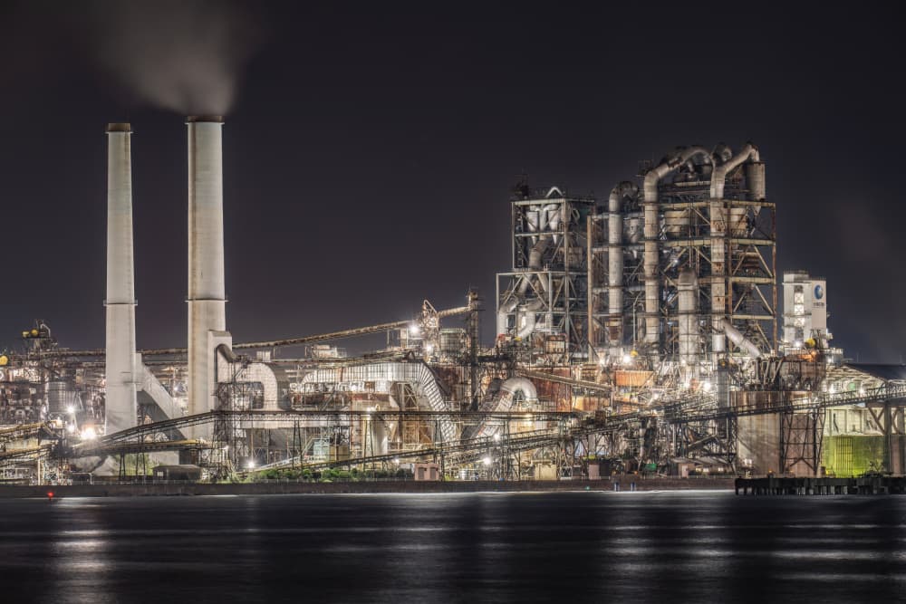 Industrial Night Lights by Kobayashi Tetsurou — canvas wall art