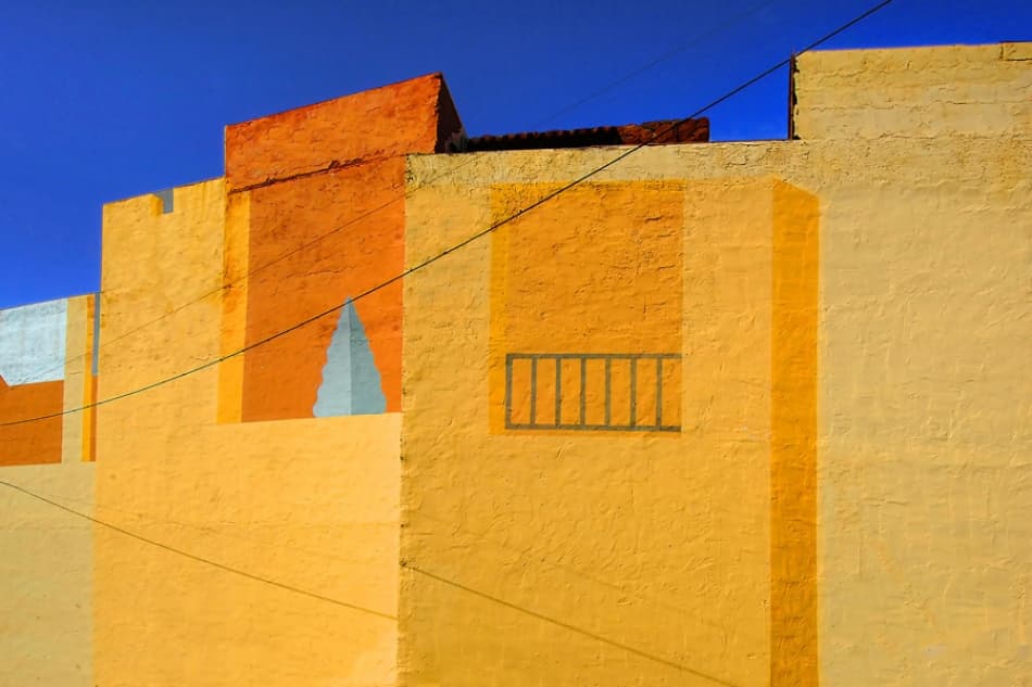 Bright Urban Geometry by Jure Kravanja — canvas wall art