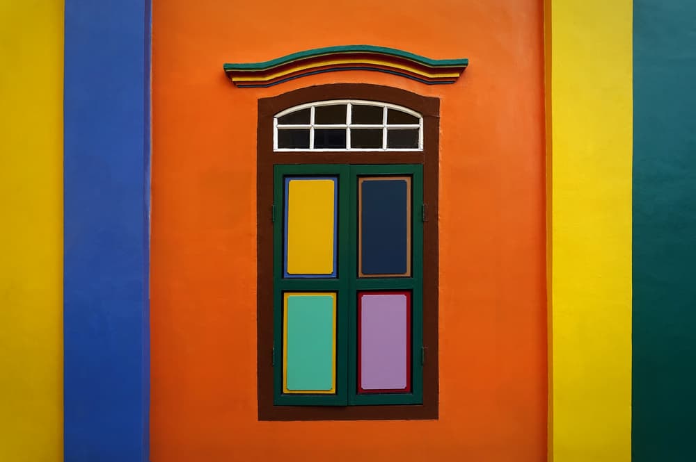 Vibrant Window Facade by Hans-Wolfgang Hawerkamp — canvas wall art