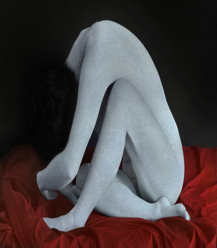 Solitary Figure In Red by Fuyuki Hattori — canvas wall art