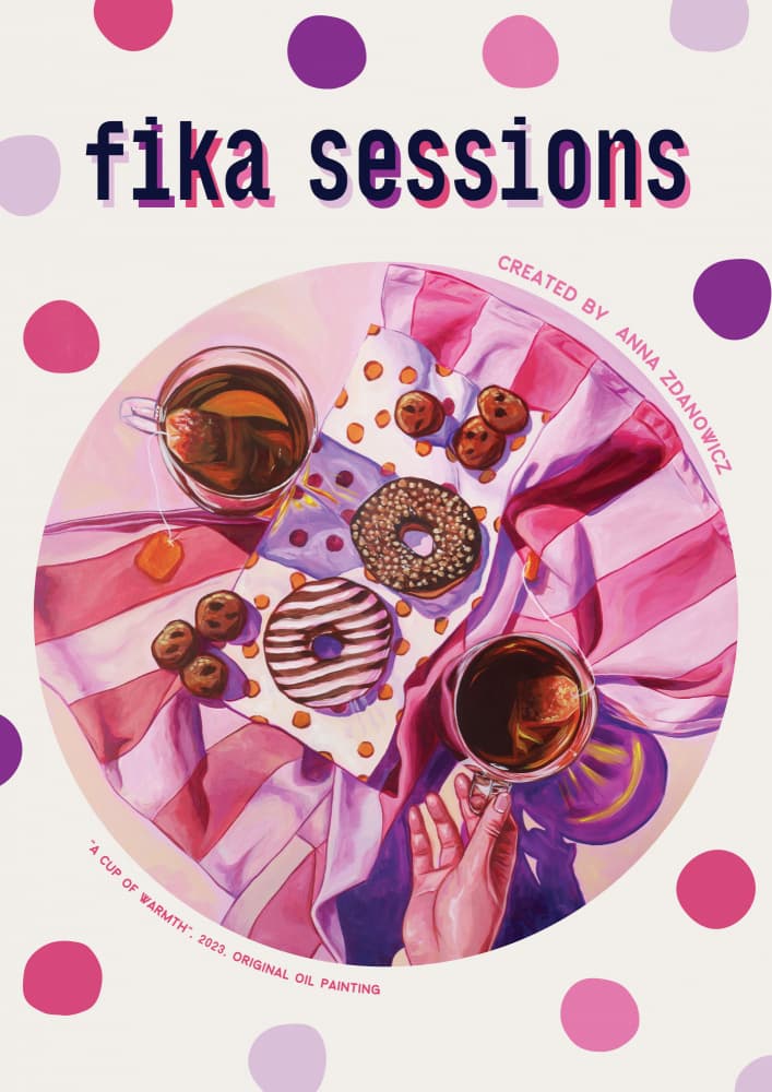 Cozy Tea and Donuts by Anna Zdanowicz — canvas wall art