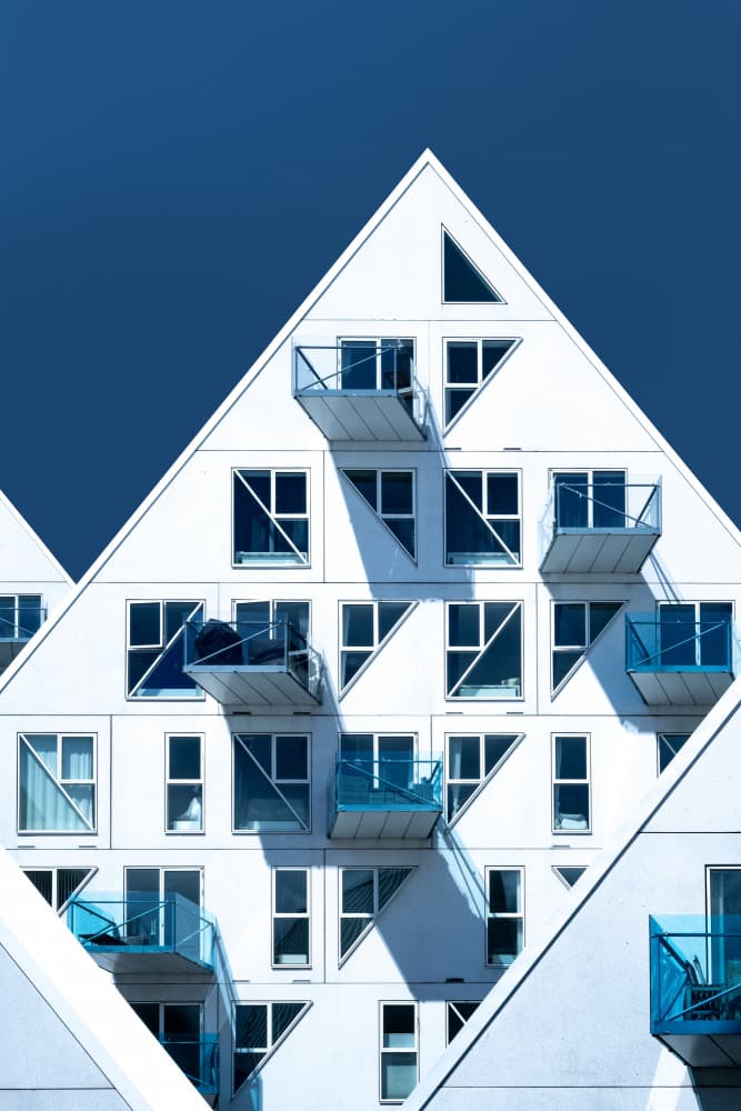 Modern Triangle Architecture by Linda Wride — canvas wall art