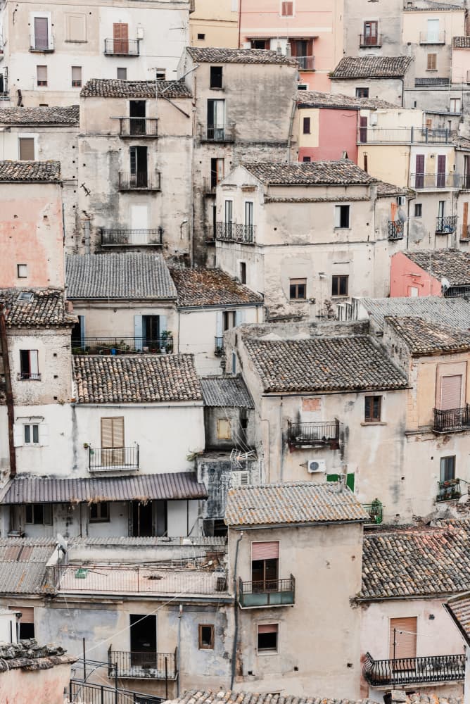 Hillside Village Homes by Photolovers — canvas wall art