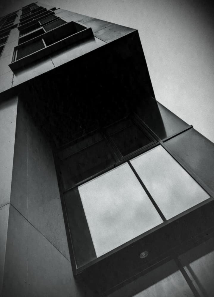 Geometric City Reflections by Elizabeth Allen — canvas wall art
