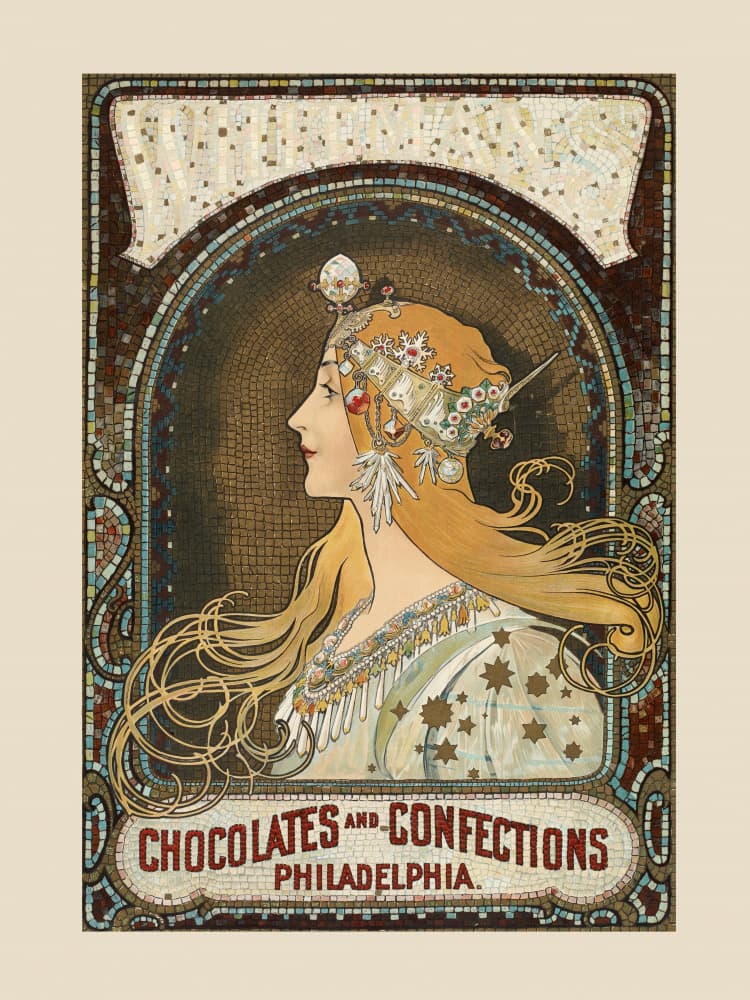 Zodiac (1896) By Alphonse Mucha by Alphonse Mucha — canvas wall art