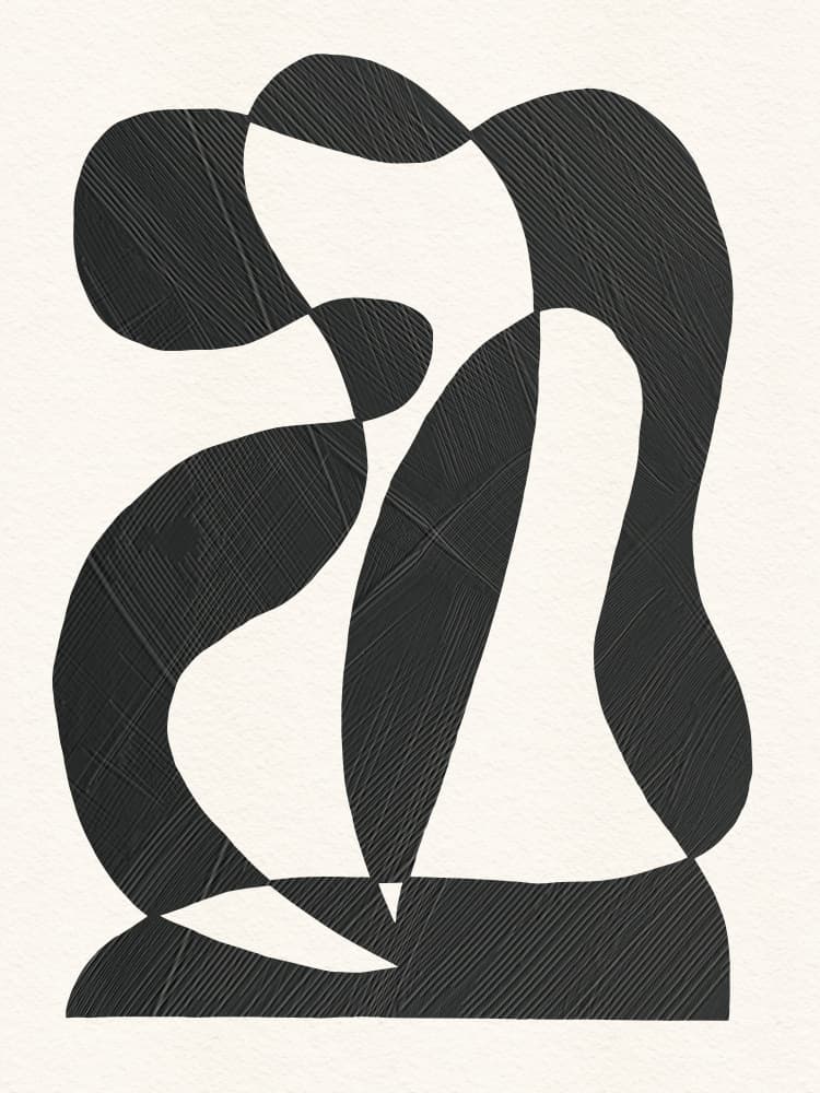 Abstract Shapes 01 by The Printable Studio — canvas wall art