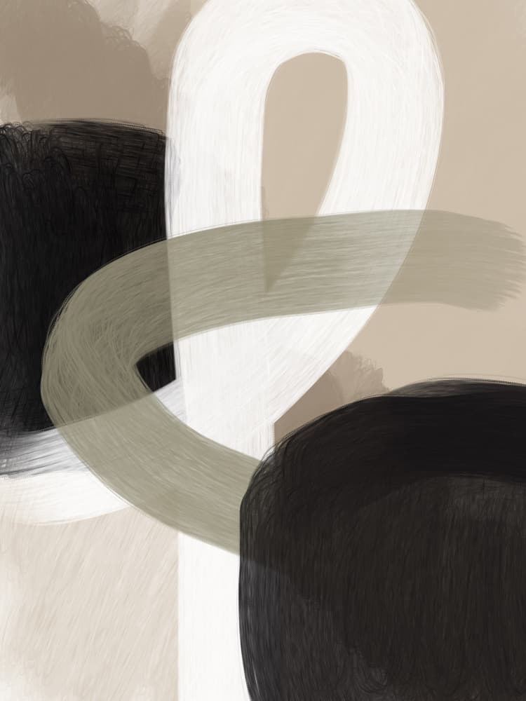 Modern Neutral Shapes by Studio Palette — canvas wall art