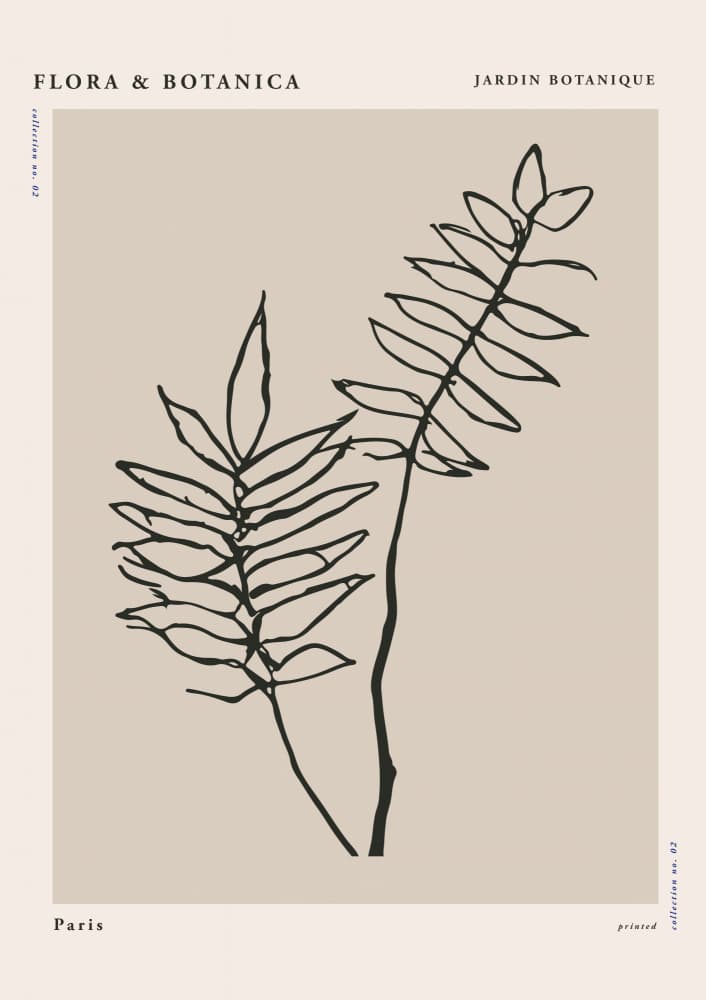 Florabotanicalineno02 by Treechild — canvas wall art