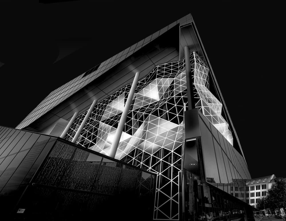 Sleek Building Geometry by jordiegeatorrent — canvas wall art