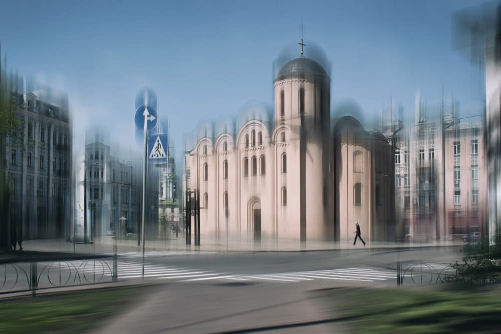 Dreamlike City Church by Alexander Kiyashko — canvas wall art