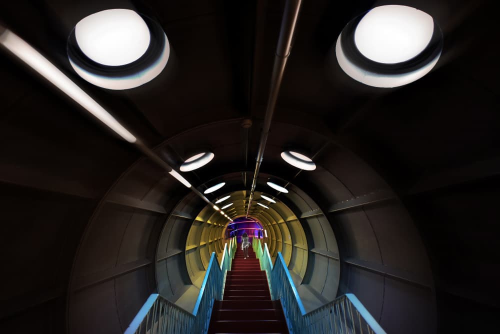 Colorful Modern Tunnel by Jorge Pimenta — canvas wall art