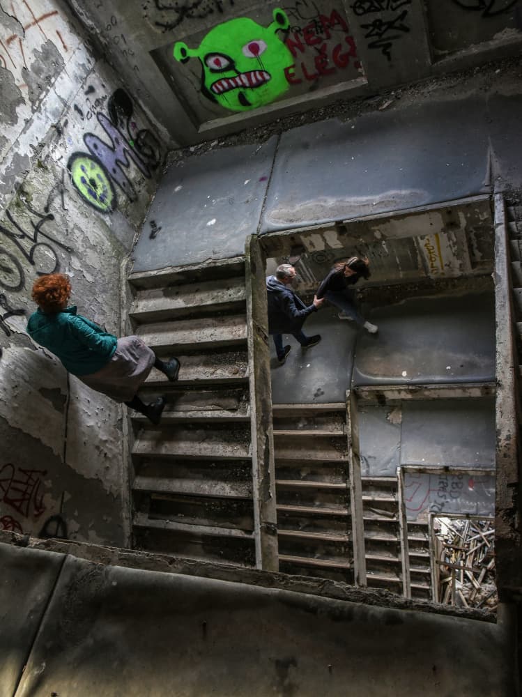 Urban Stairwell Exploration by Primož Kožuh — canvas wall art