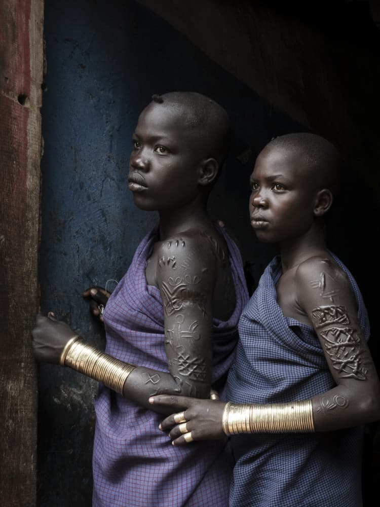 African Adorned Women by Elena Molina — canvas wall art