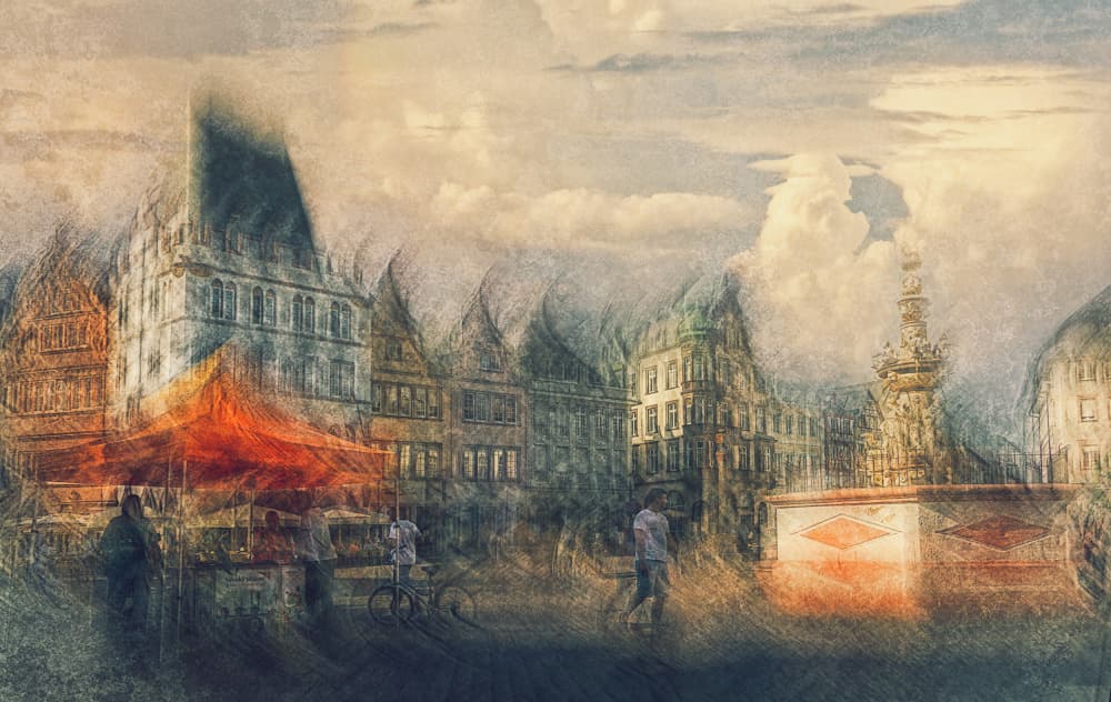 Old Town Market Square by Jan van der Linden — canvas wall art