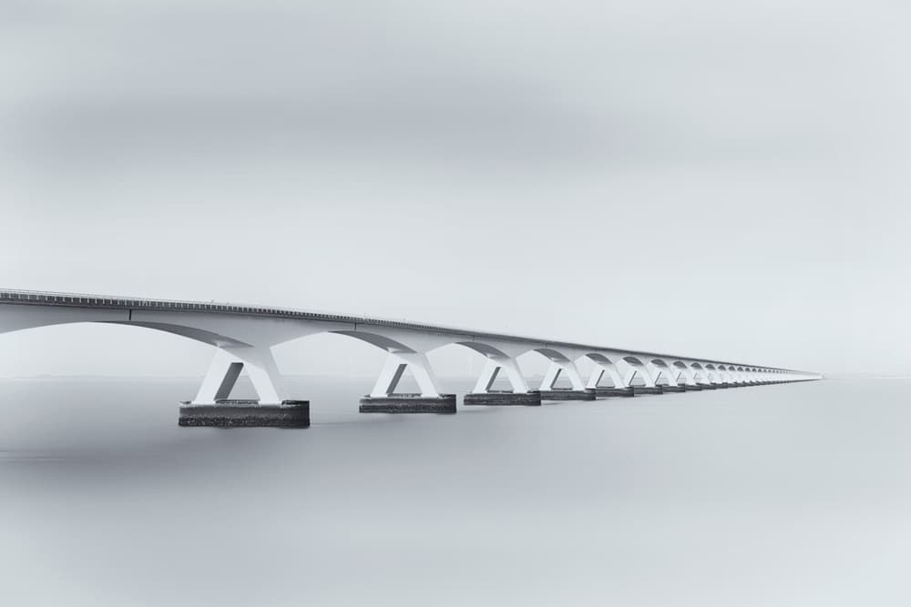 Endless Modern Bridge by Jeroen van de Wiel — canvas wall art