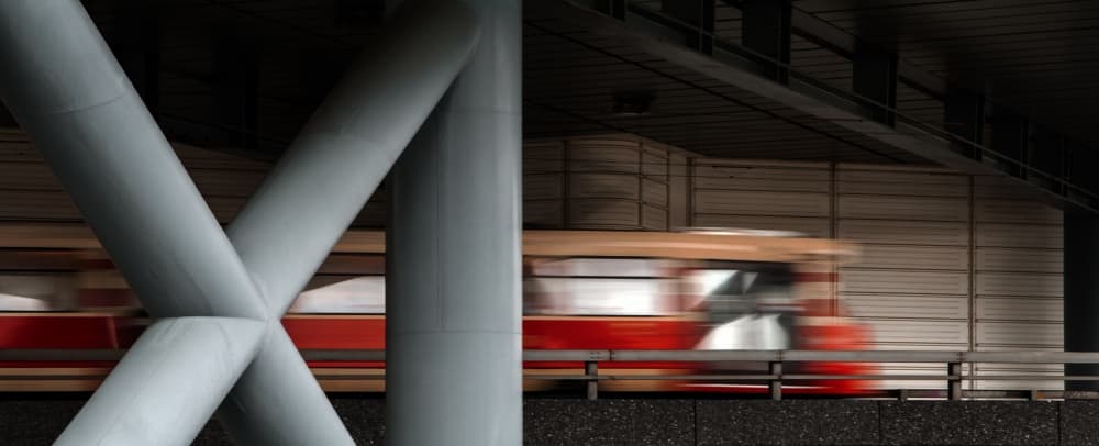 Dynamic Urban Transit by Gilbert Claes — canvas wall art