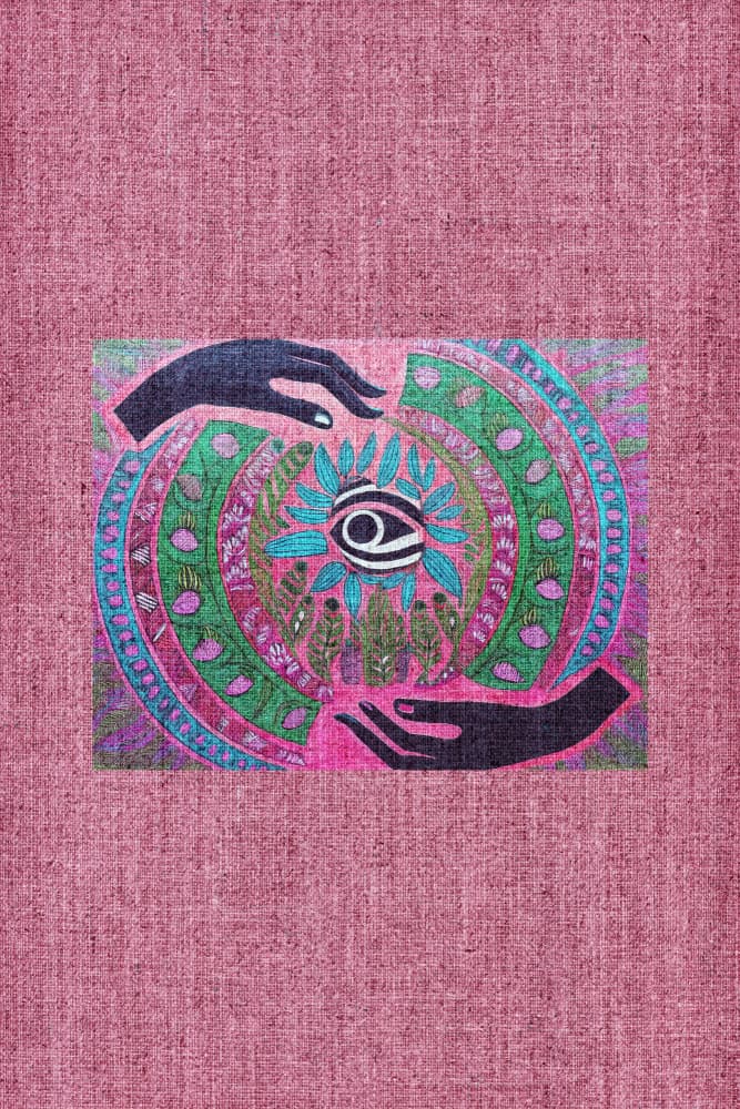 Mystical Eye Mandala by casa cartissi — canvas wall art