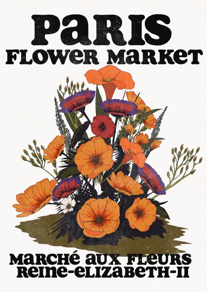 Paris Flower Market by Nicholas — canvas wall art