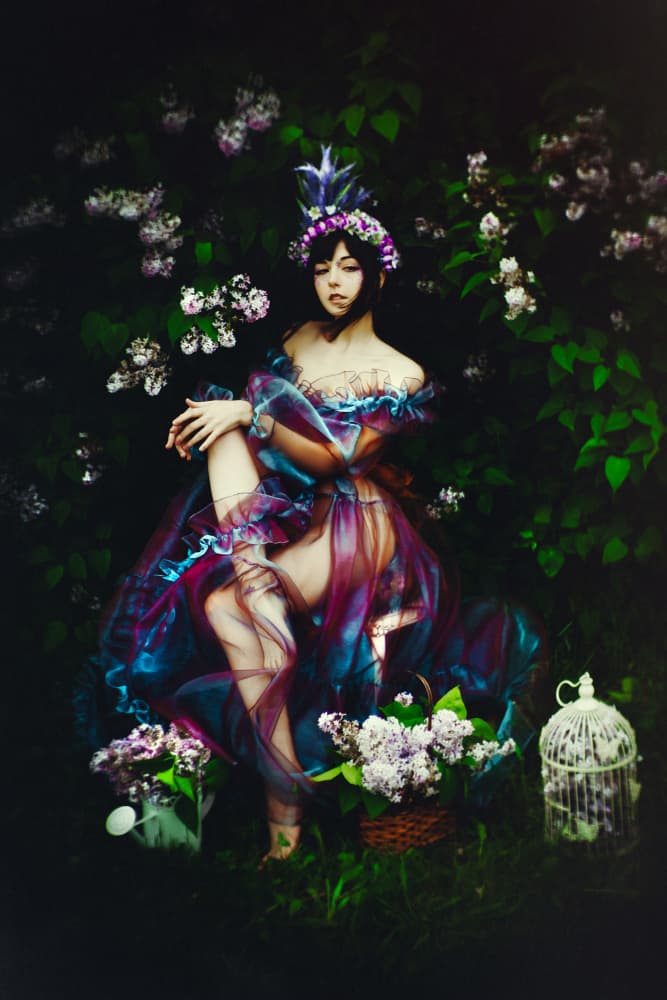 Fantasy Garden Woman by Ruslan Bolgov — canvas wall art