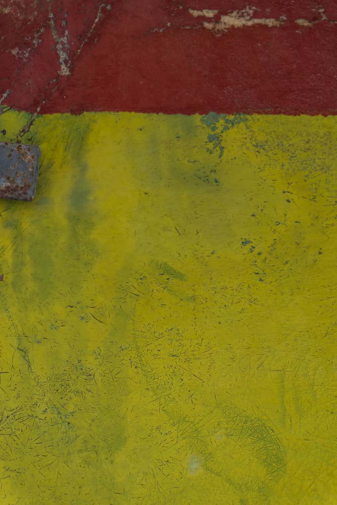 Weathered Red Yellow Texture by Michael Bangiev — canvas wall art