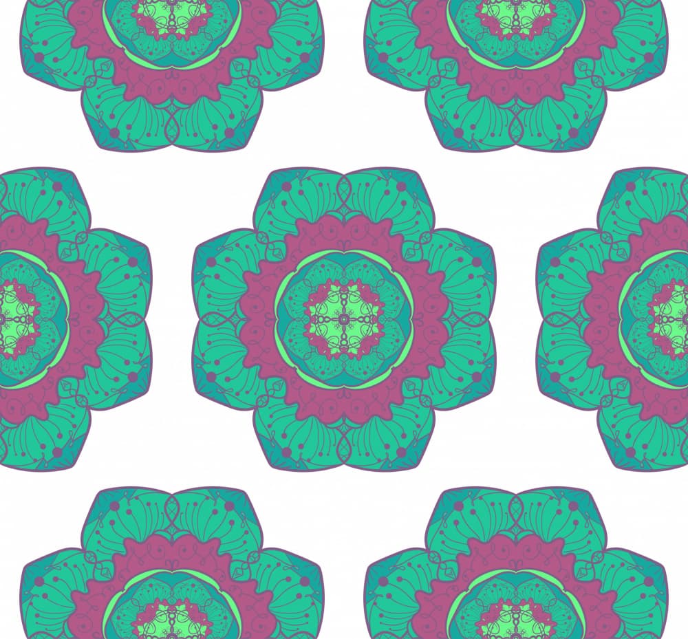 Vibrant Mandala Pattern by Marika Barsrsind β canvas wall art