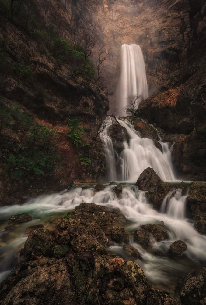 Majestic Forest Waterfall by Doroteo Tobarra Narro — canvas wall art
