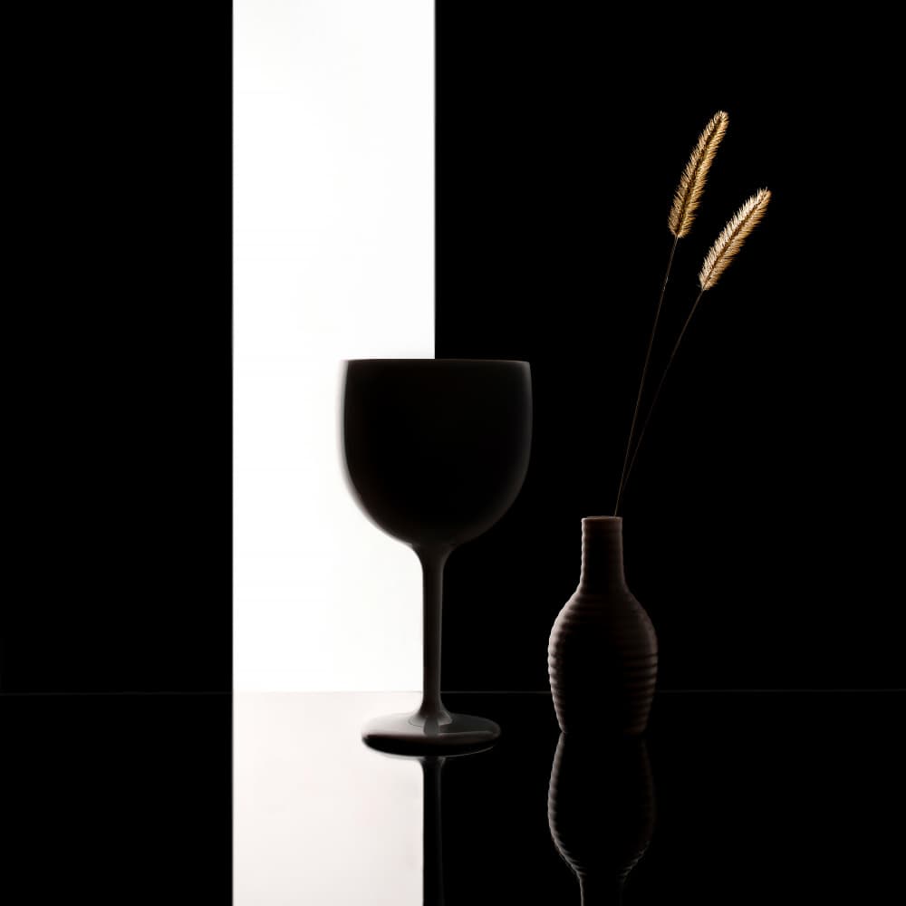 Minimalist Black White Still Life by Margareth Perfoncio — canvas wall art