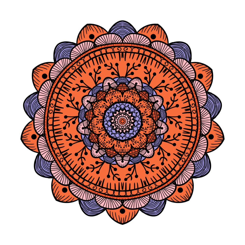 Vibrant Mandala Art by Marika Barsrsind β canvas wall art