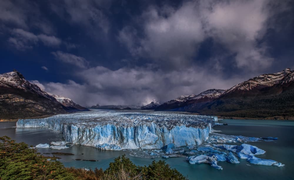 Majestic Glacier Landscape by Jenny Qiu — canvas wall art