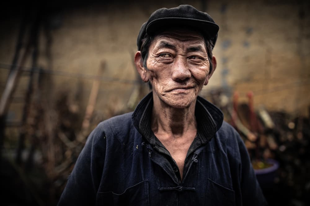 Wrinkled Elder Portrait by Marco Tagliarino — canvas wall art